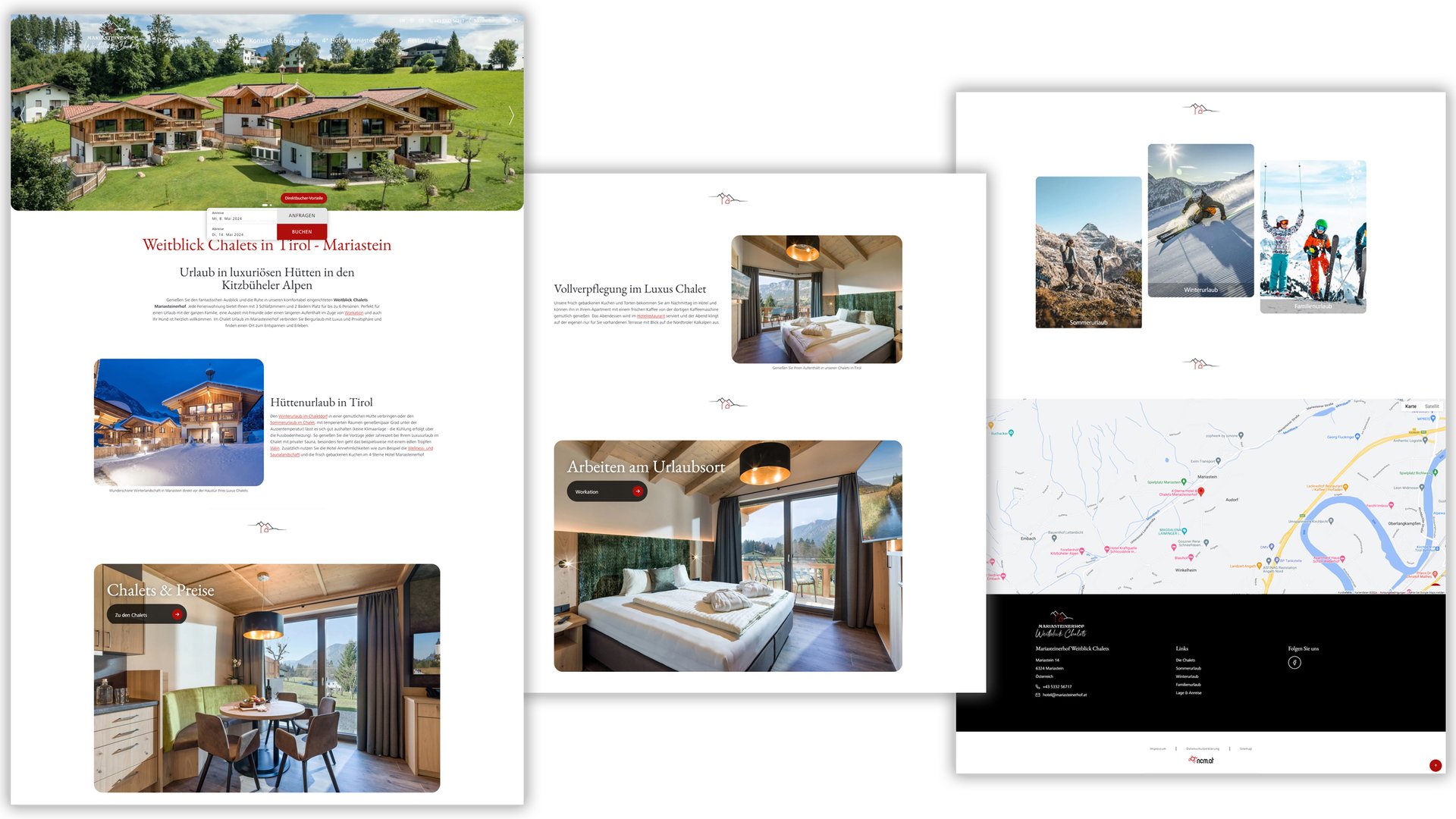 Website Chalets Mariasteinerhof