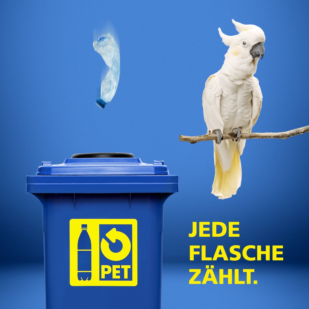 PET Sensibilisierungskampagne: Jede Flasche zählt.
