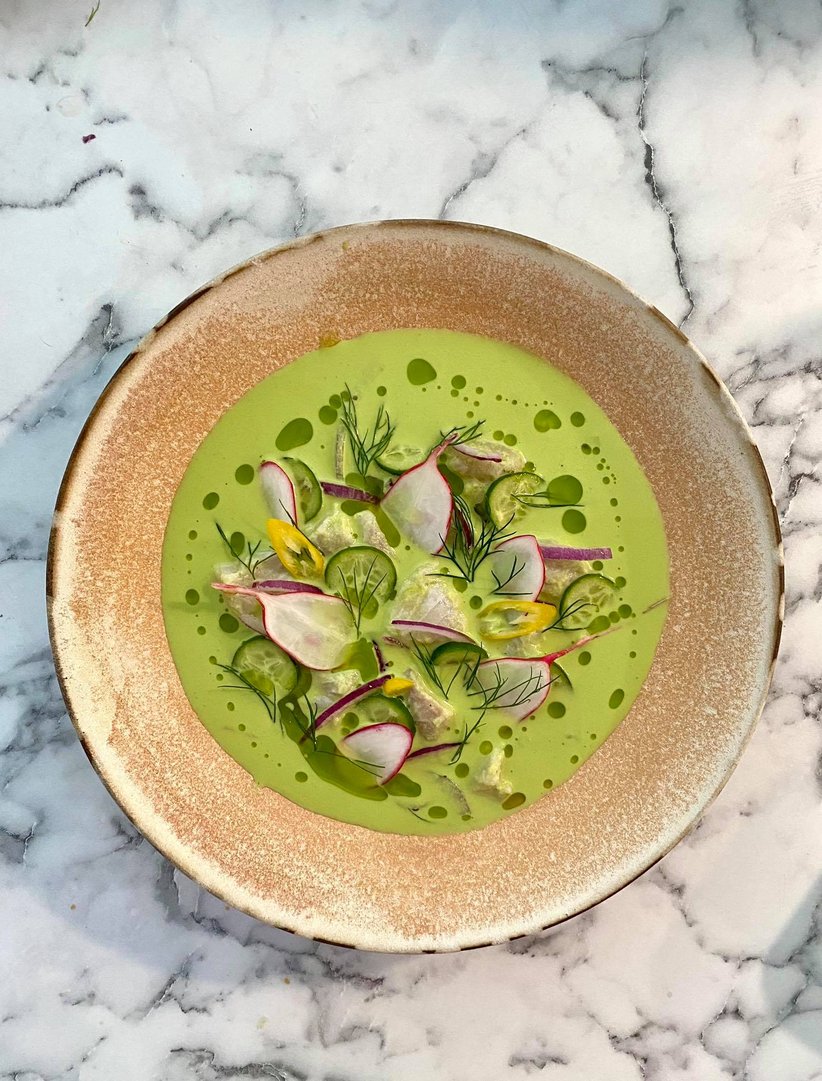 Titelbild zu Ceviche mit Gurke und Dill