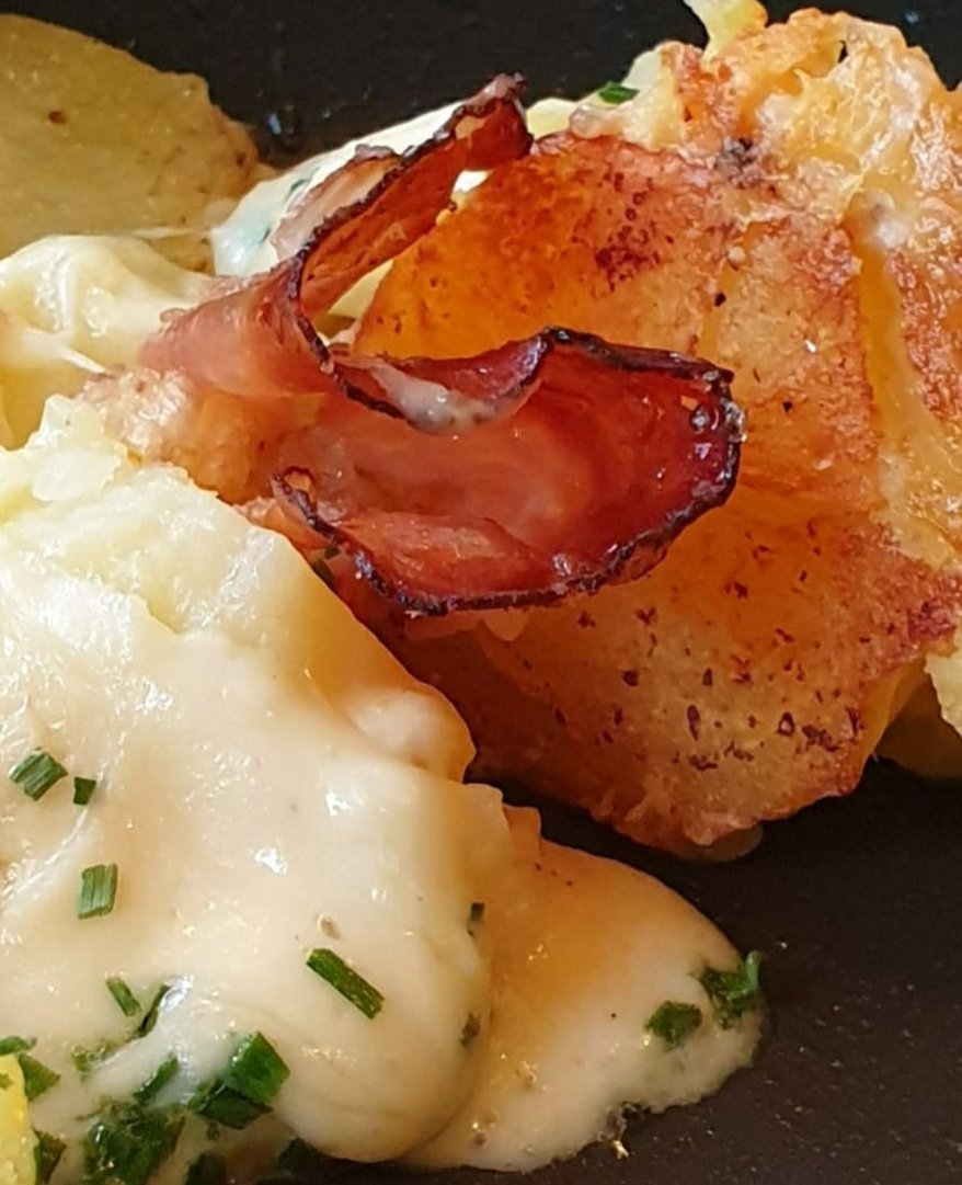 knusprige Käskartoffeln