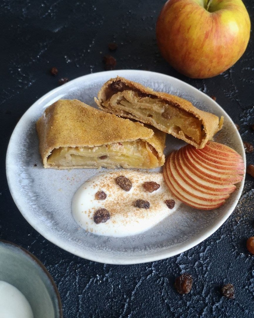 Zuckerfreier Apfelstrudel