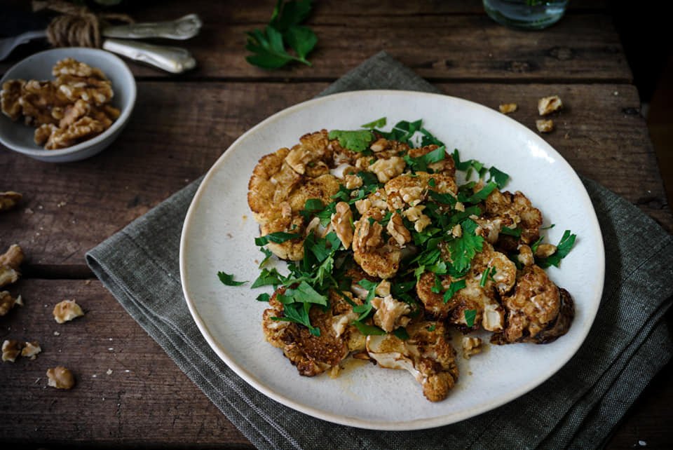 Karfiolsteak, vegan