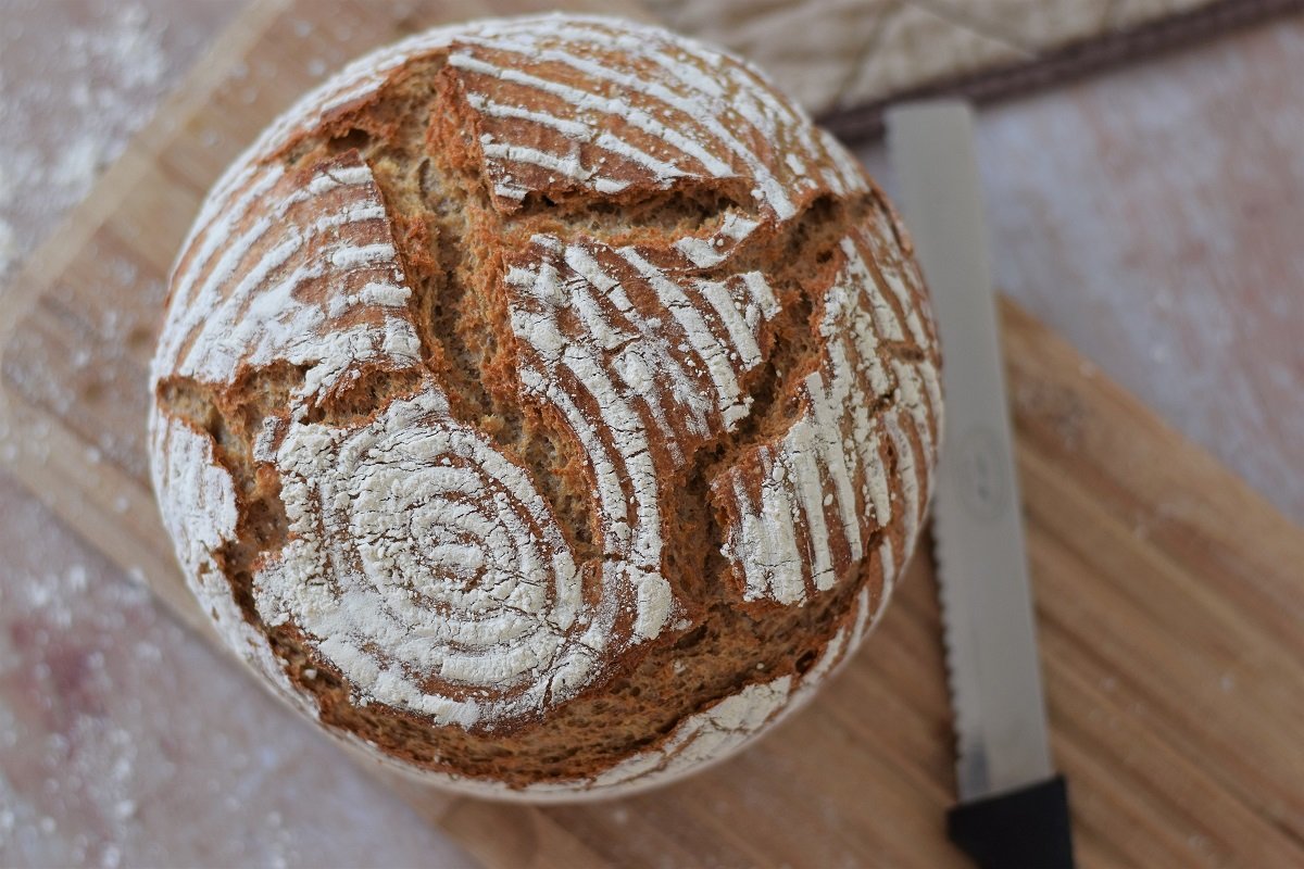 Titelbild zu Dinkel-Roggen Sauerteigbrot