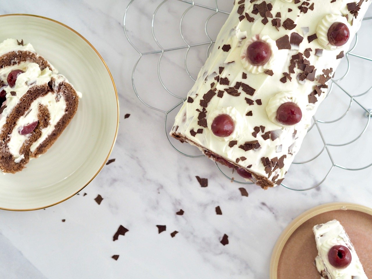 Schwarzwälderkirsch-Roulade