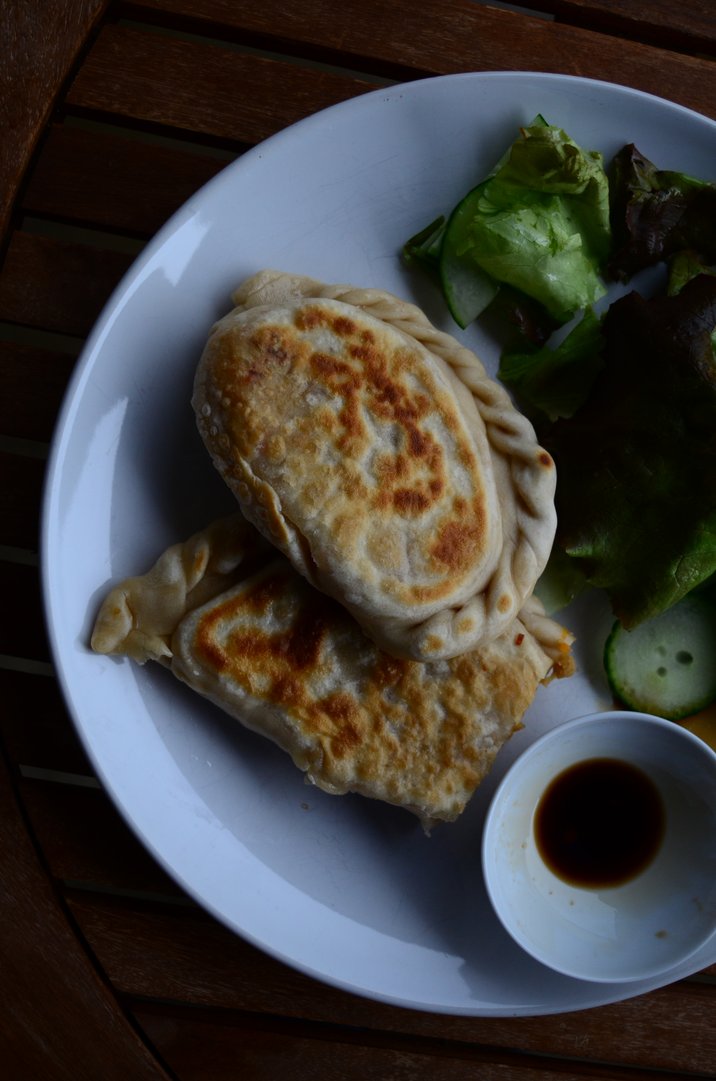Titelbild zu Chinesische Fleisch-Pastetchen ohne Fleisch & was unser Essen mit dem Klima zu tun hat