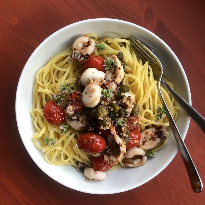 Titelbild zu Linguine al seppioline