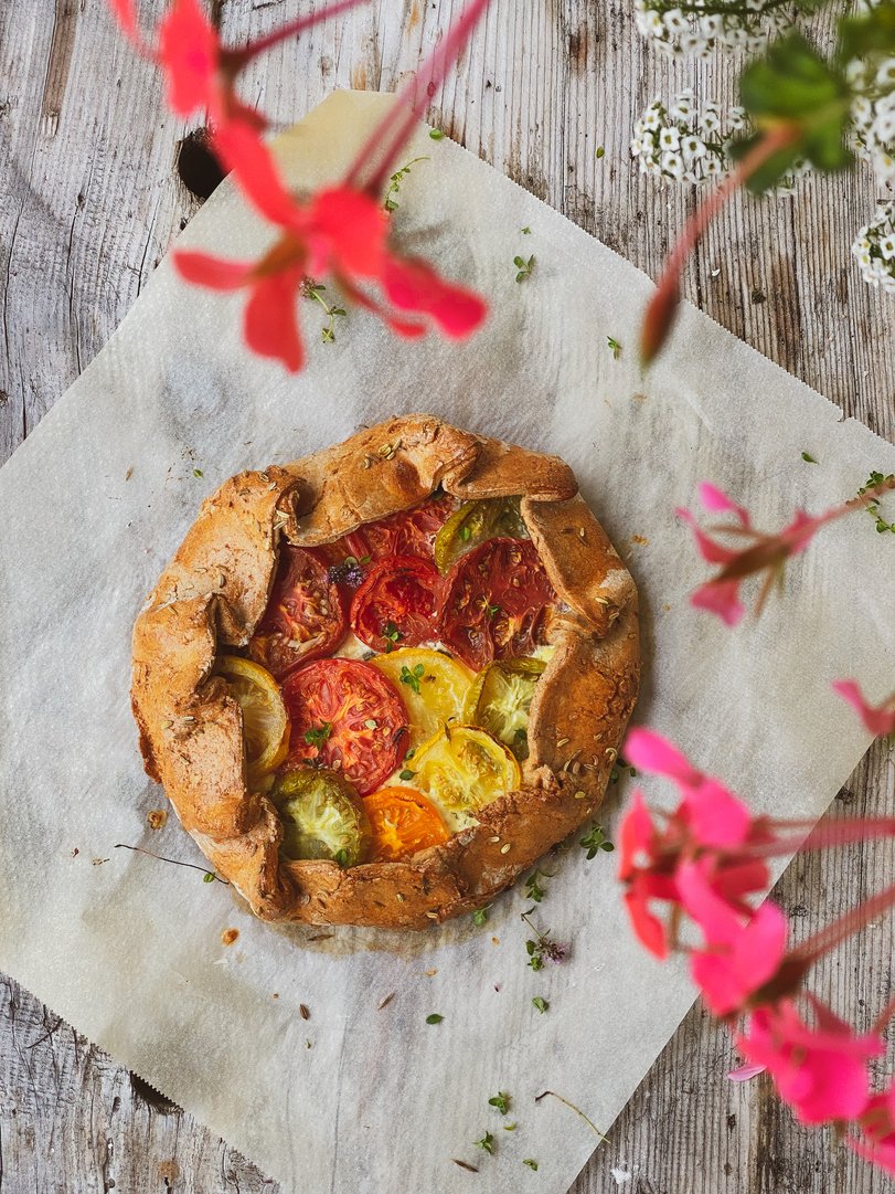Titelbild zu Tomaten Galette