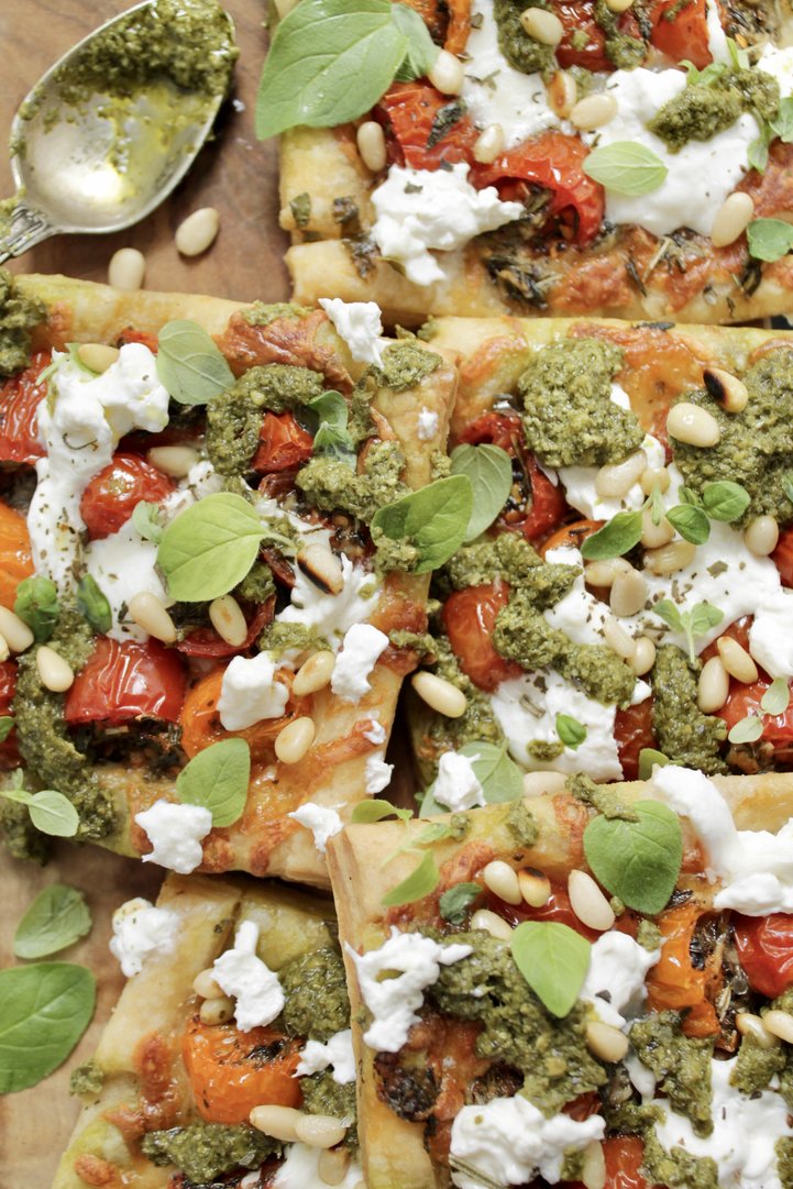 Blätterteig Caprese Tartes