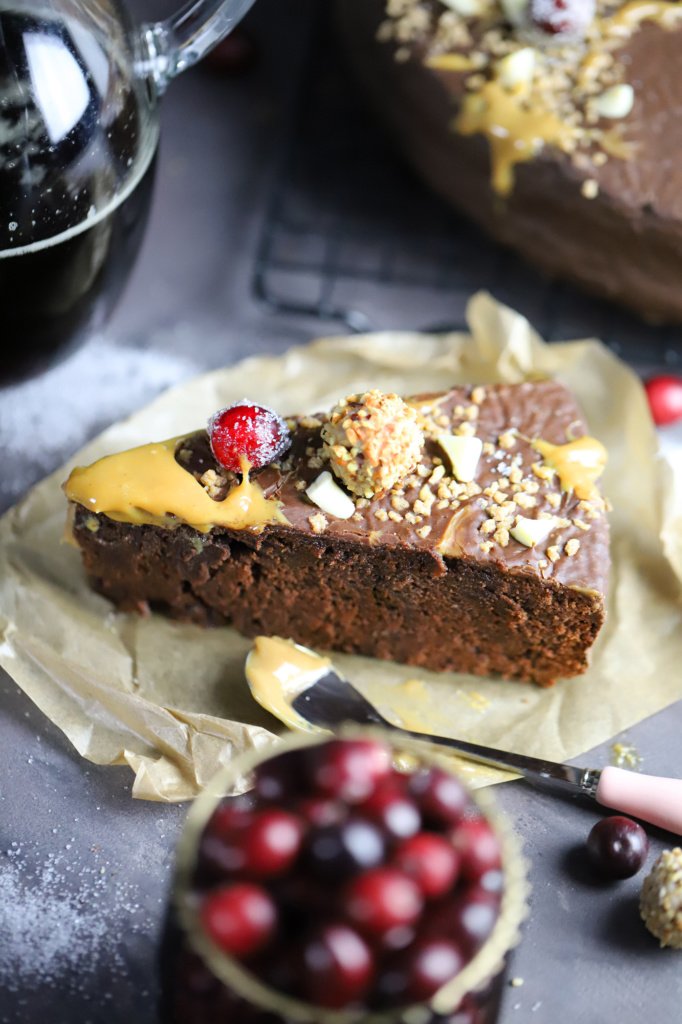Saftiger Schokoladenkuchen mit Malzbier