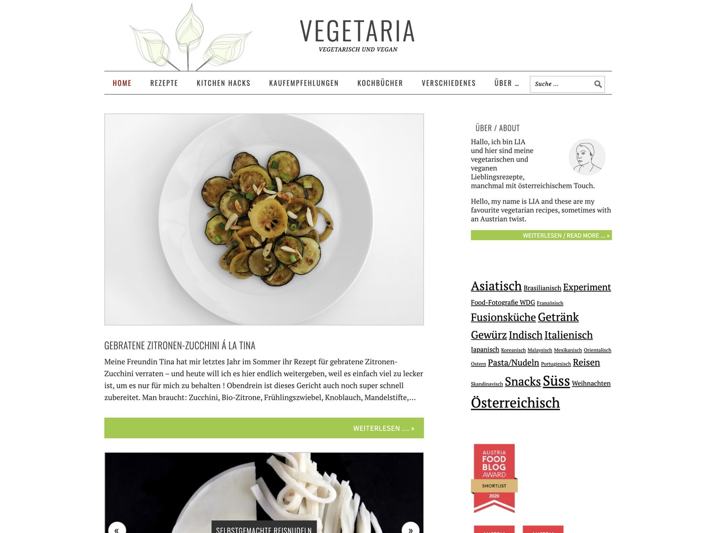 Titelbild zu www.vegetaria.at