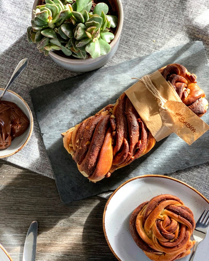 Titelbild zu Babka Nutella Nuss