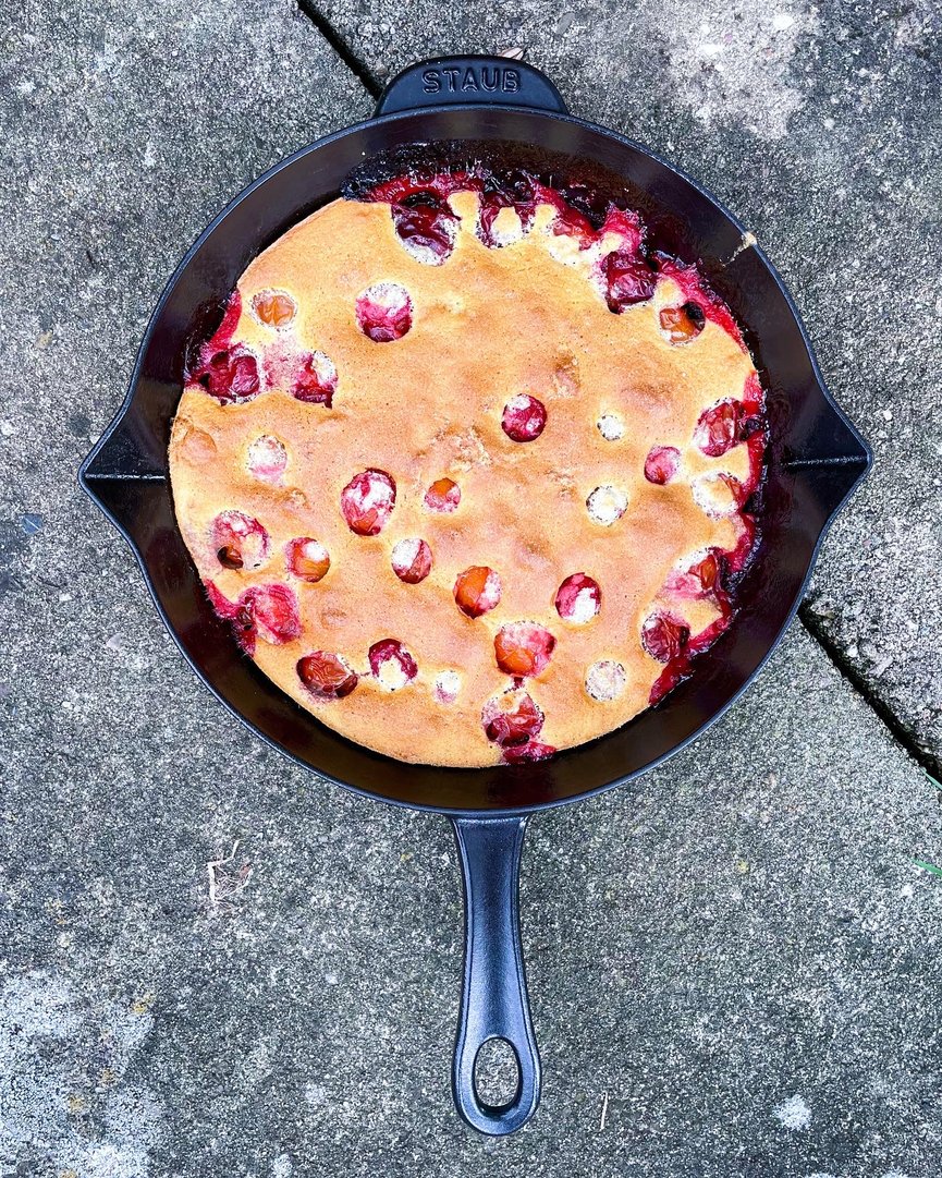 Titelbild zu Clafoutis mit blauen Mirabellen