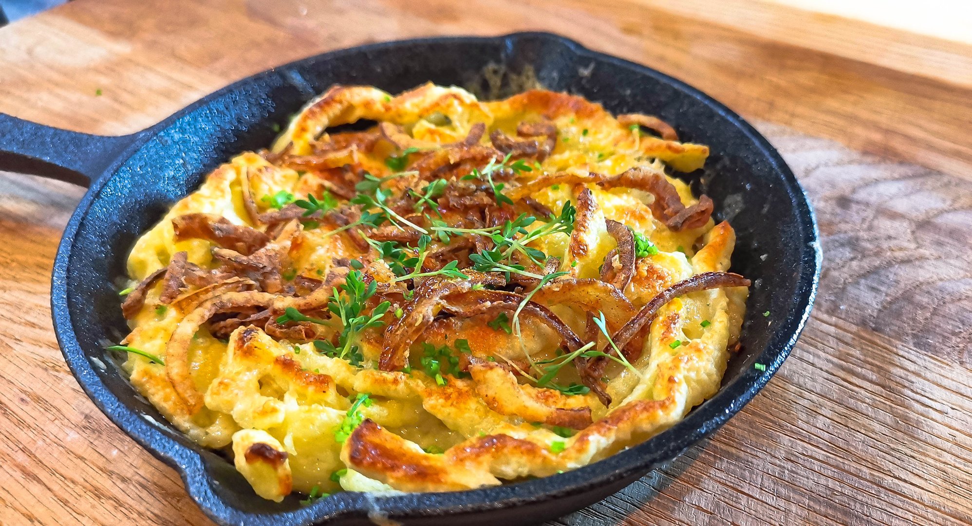Käsespätzle aus der Flasche