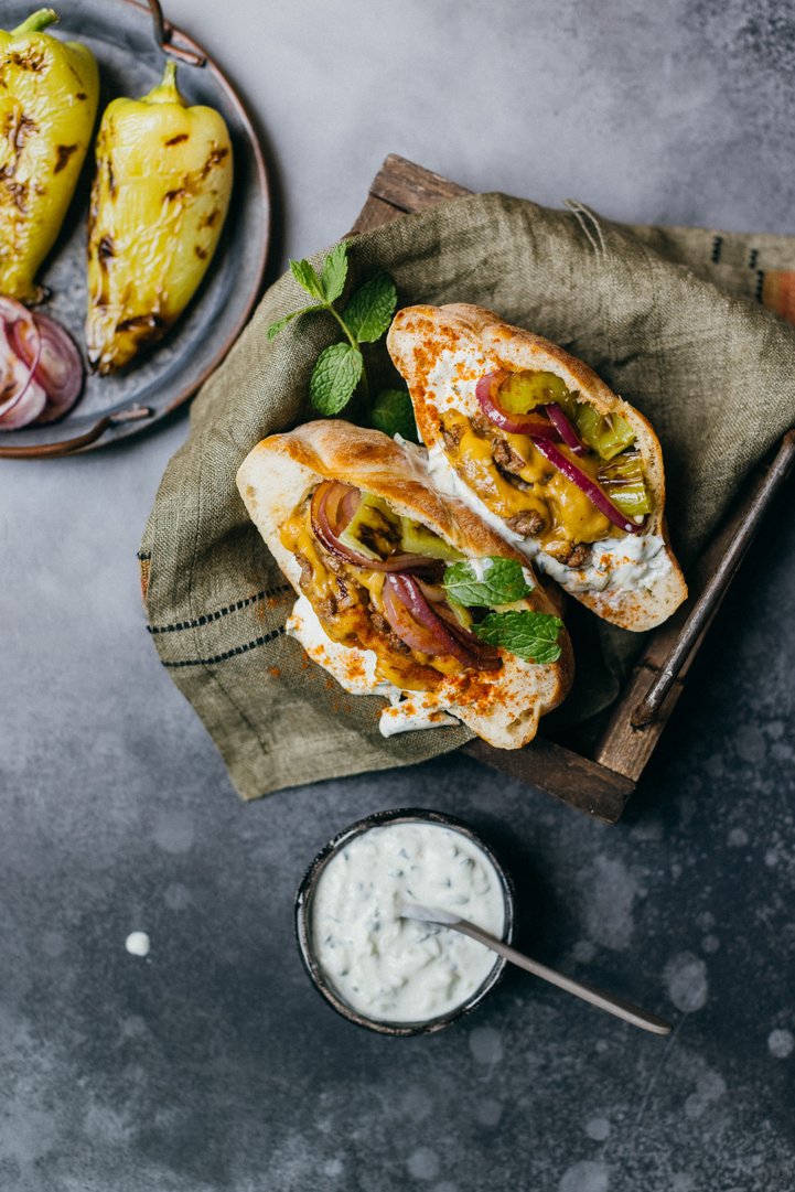 Smashed Pita Burger