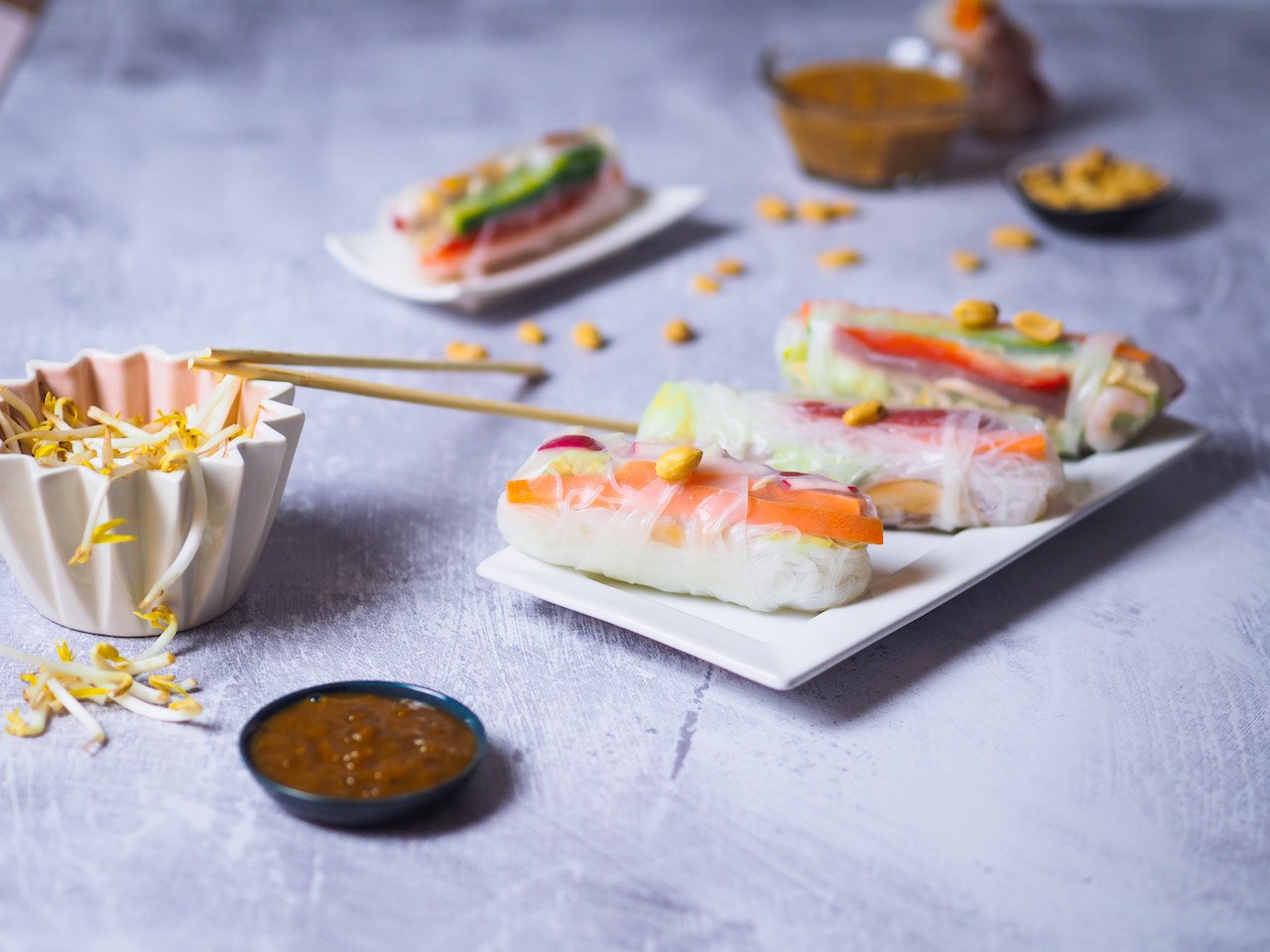 Food to go: Sommerrollen