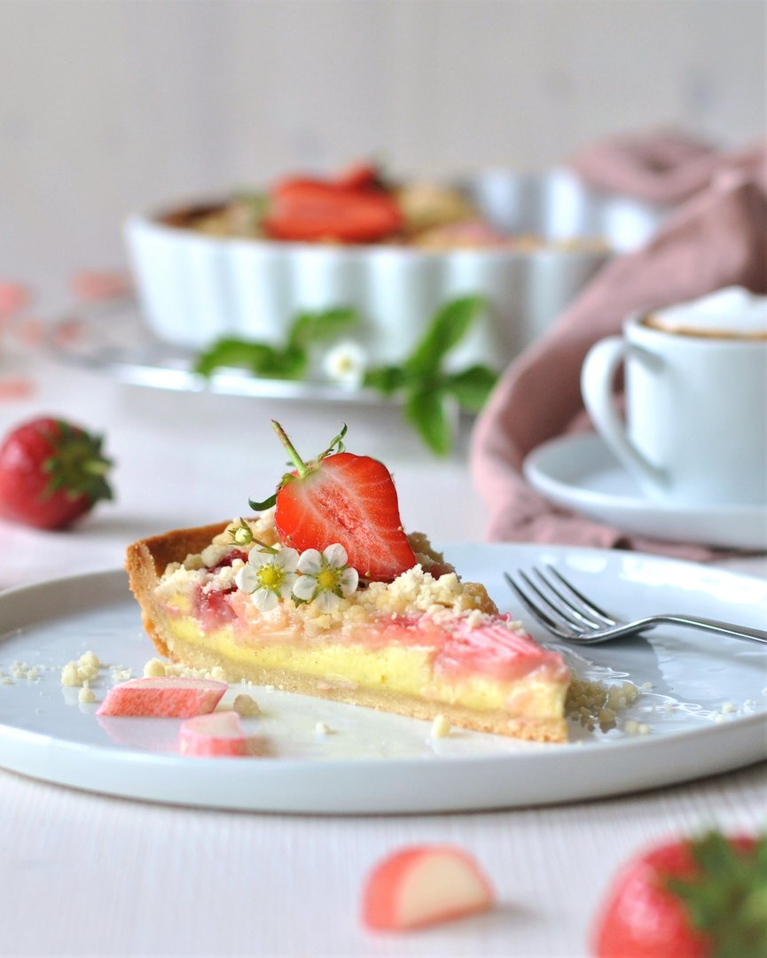 Erdbeer-Rhabarber-Tarte