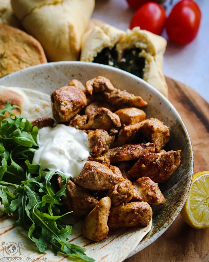 Shawarma Fleisch mit Labneh Käse