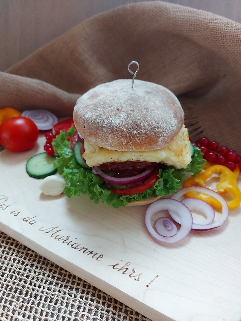 Rustikaler Kidneybohnenburger
