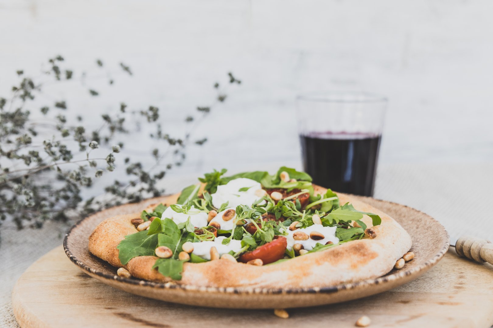 Sommerliches Fladenbrot