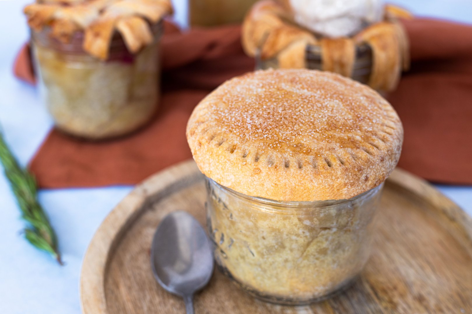 Pfirsich Pie im Glas