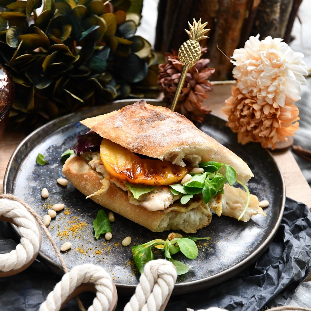 Sandwich Hawaii vom Grill