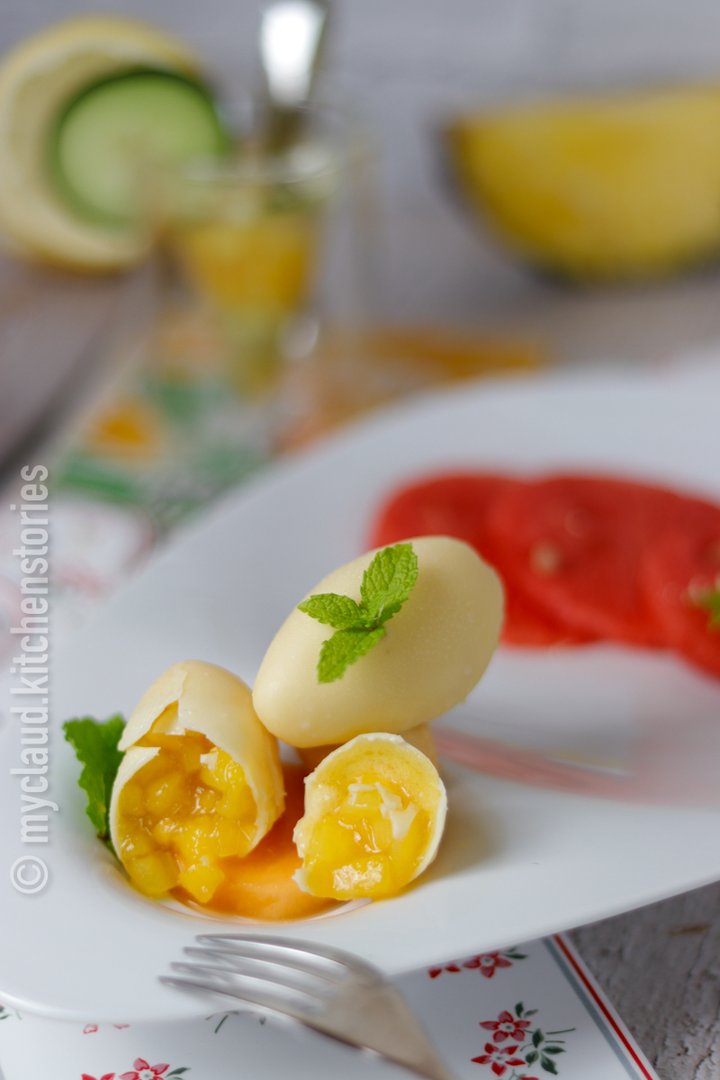 Exotische Fruchtpraline