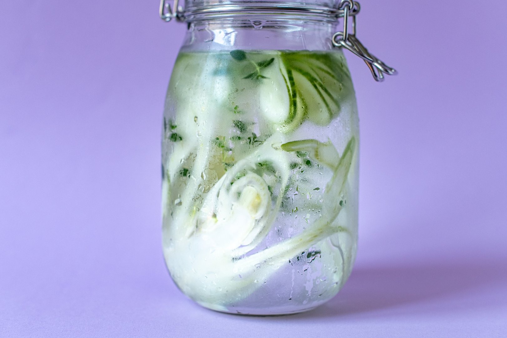 Detox Wasser mit Fenchel, Gurke & Kräuter