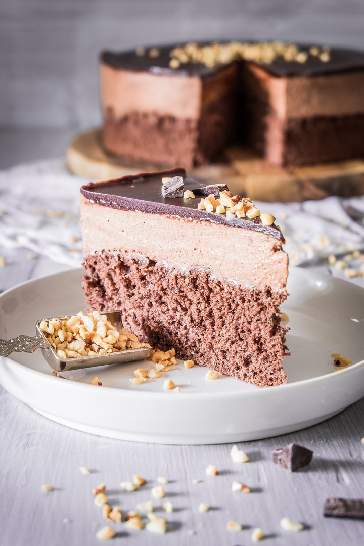 Schoko Mousse  Torte