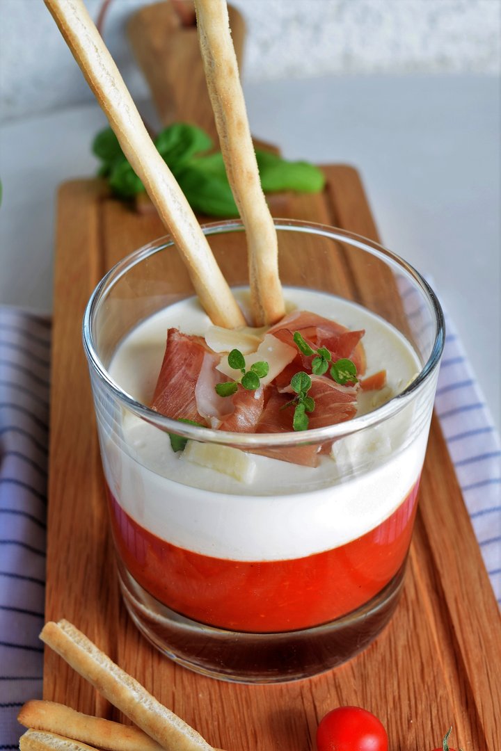 Antipasti im Glas