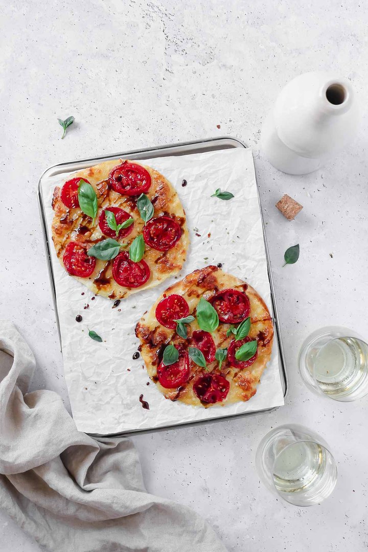 Caprese Tortilla Pizza