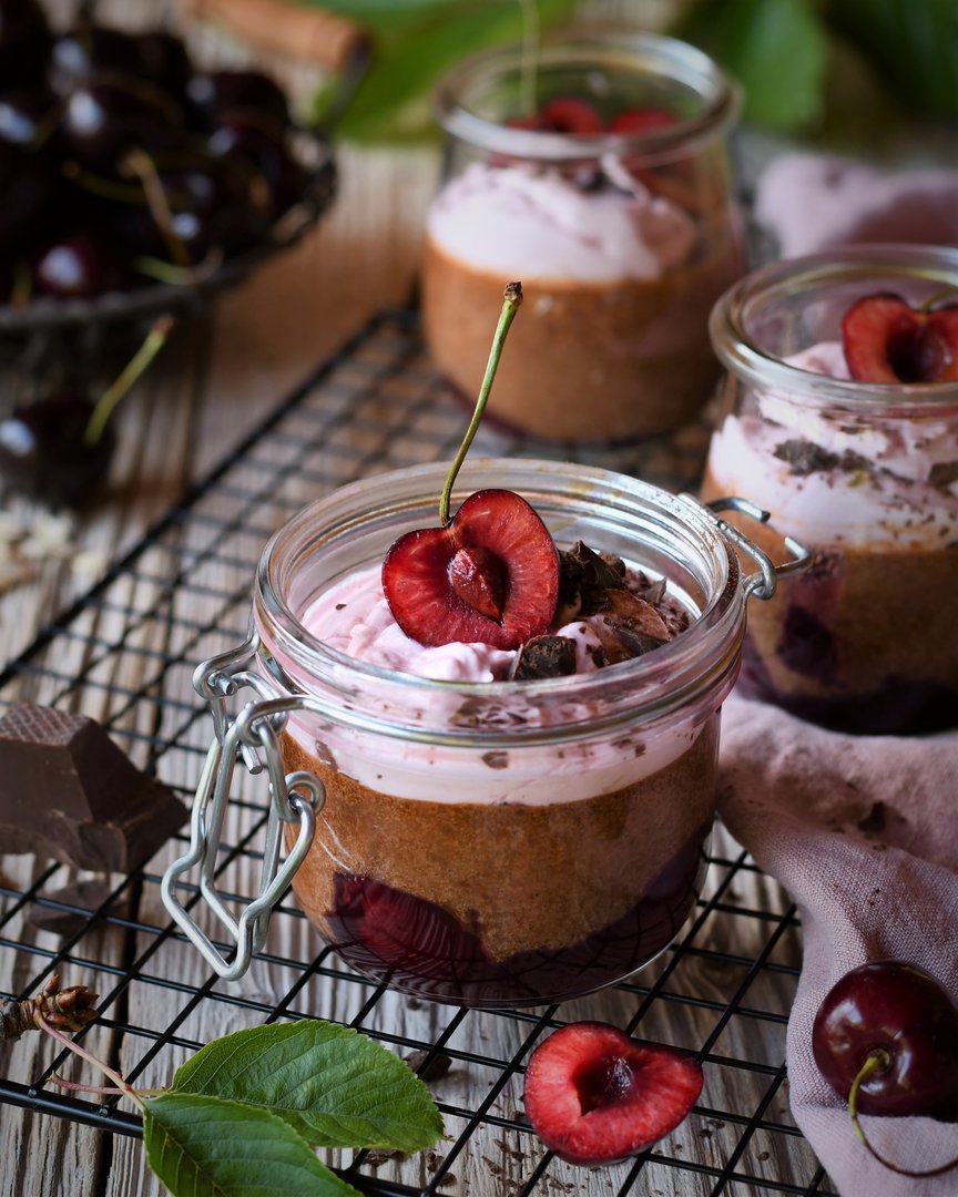 Baked Oats à la Schwarzwälder Kirsch