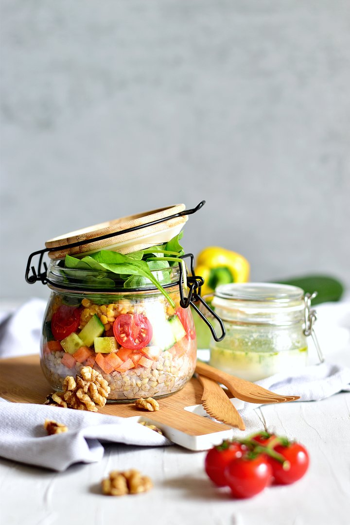Salat im Glas - Der Hingucker in der Mittagspause