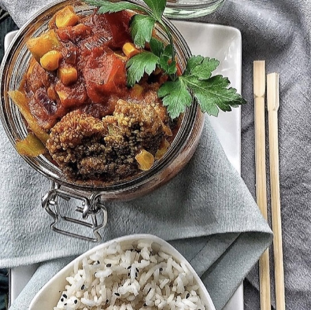 Gemüse Curry liebt Wildreis