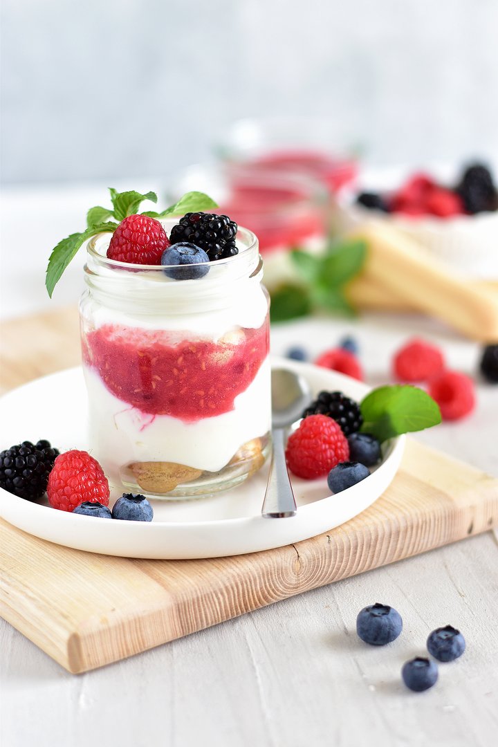 5 Minuten Himbeertiramisu - Leicht, fruchtig, einfach Sommer