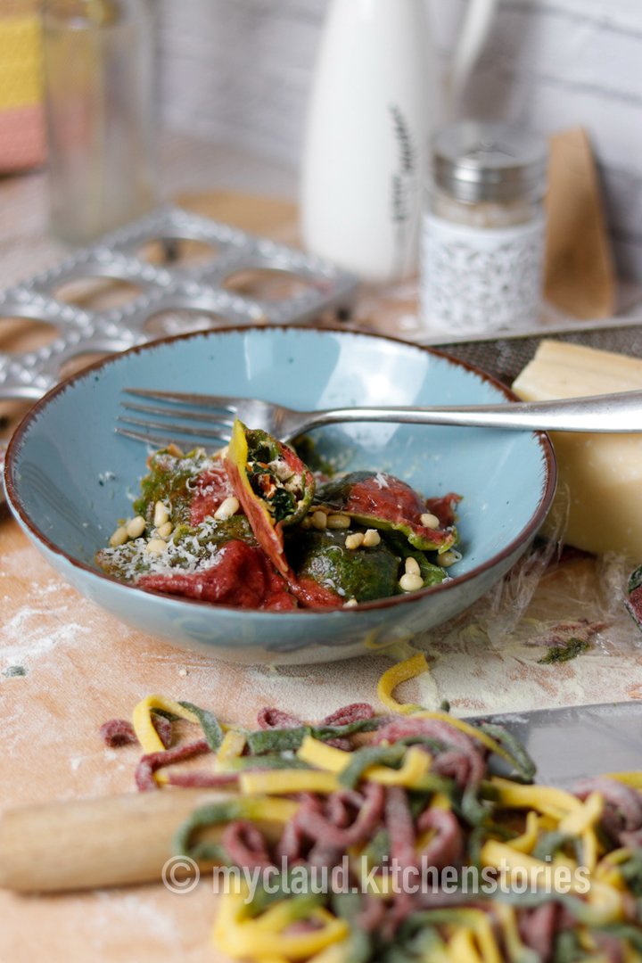 Ravioli mit Schafkäsefüllung