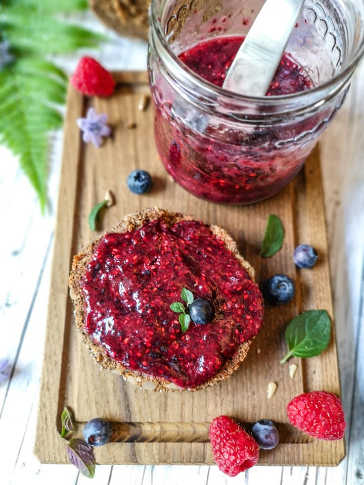 Zuckerfreie Beeren-Marmelade