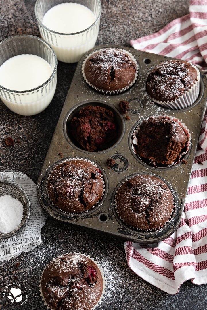 Schoko-Kirsch-Muffins