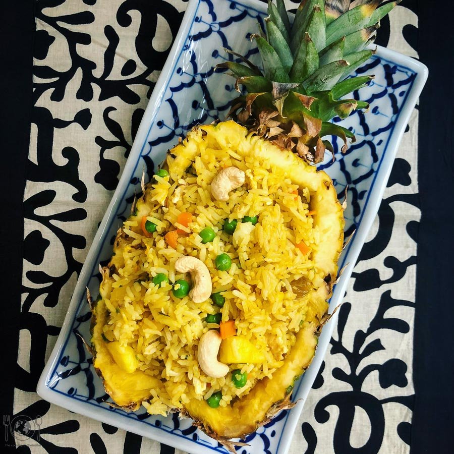 Thai Mango Sticky Reis mit übrig gebliebenem Reis