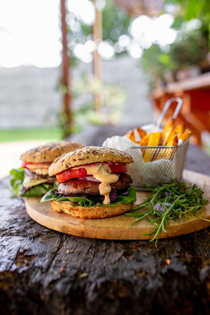 veganer Portobello Burger