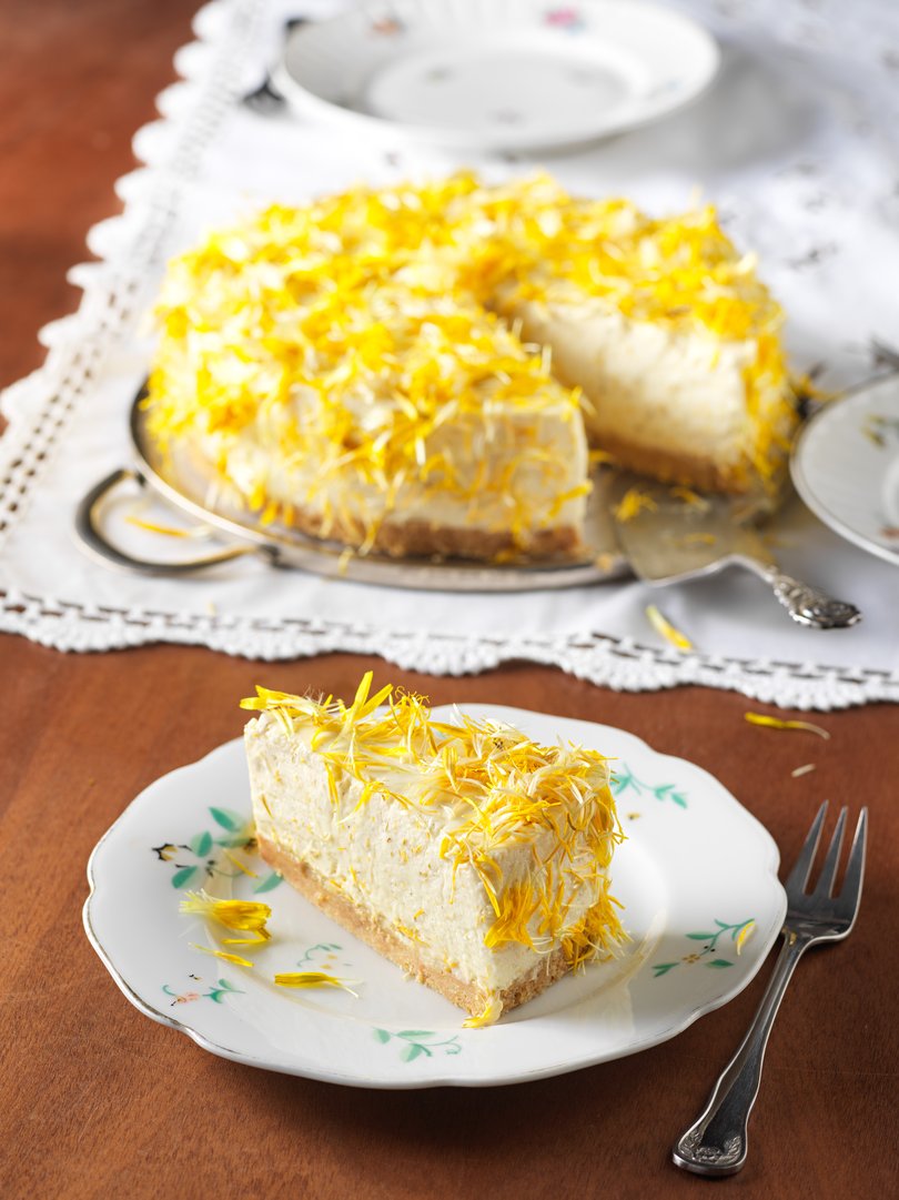 Löwenzahn-Topfen-Joghurt-Torte