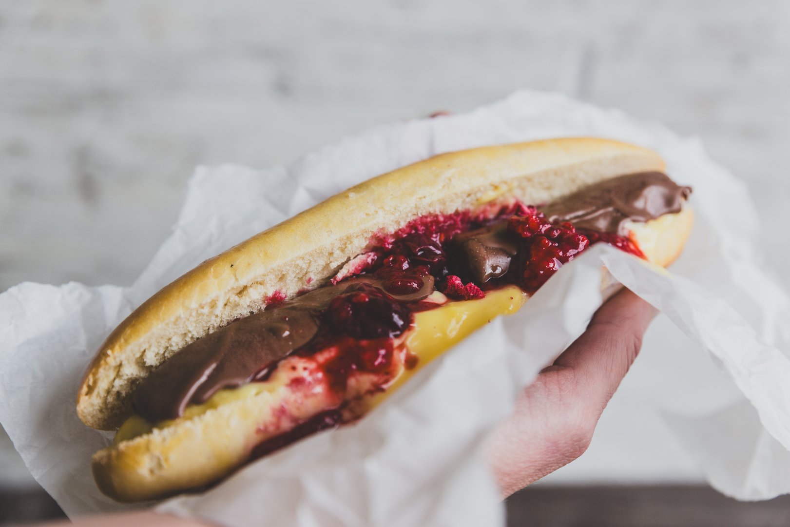 Fruchtig süßer Hot Dog