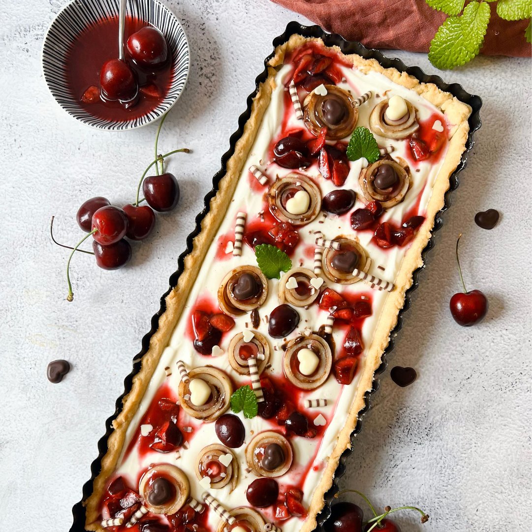 Palatschinken-Tarte á la Schwarzwälder-Kirsch