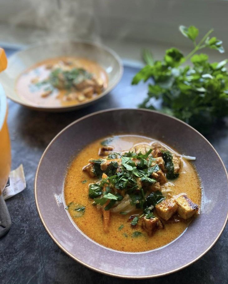 Vegane Thai Erdnuss Ramen