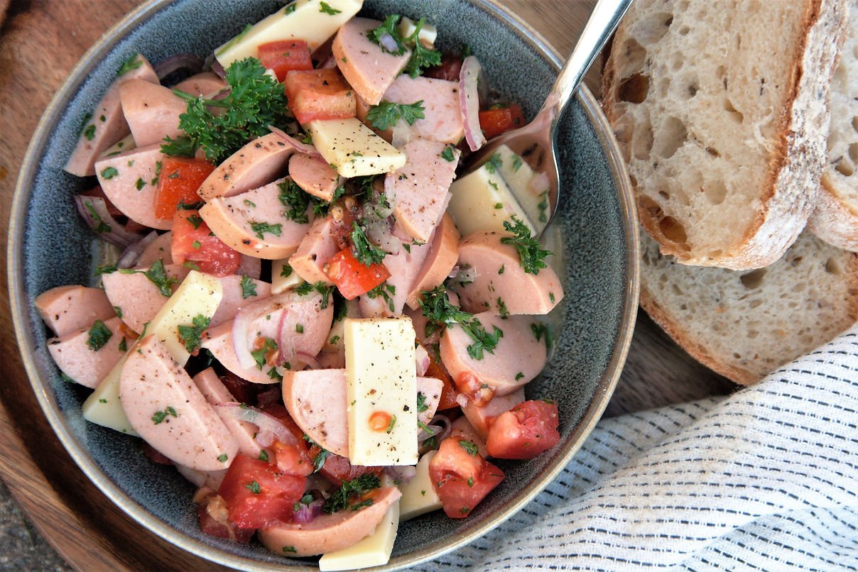 Lumpasalot mit Honig-Senf Dressing
