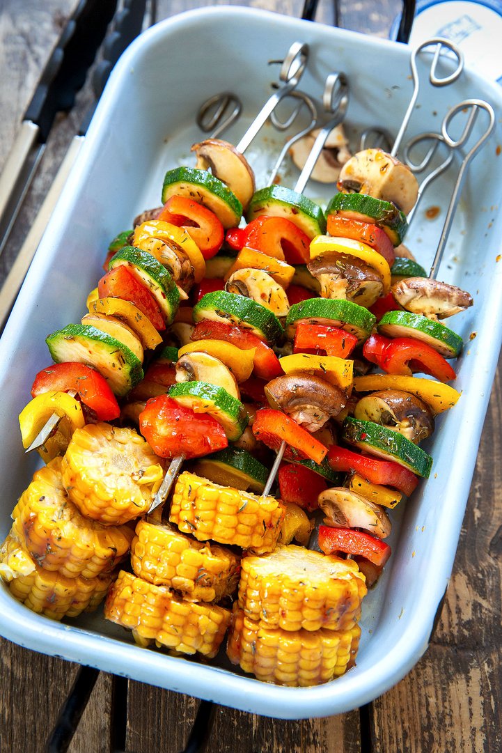 Gemüsespieße mit Konfitüren-Marinade