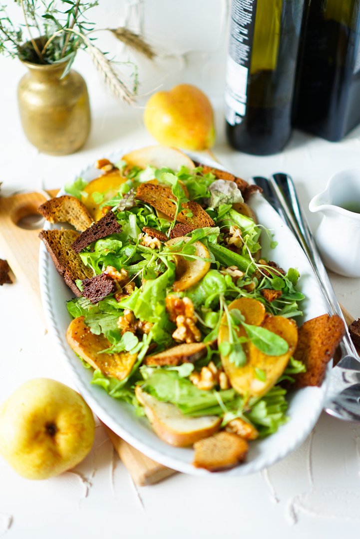 Veganer Brotsalat (Resteverwertung)