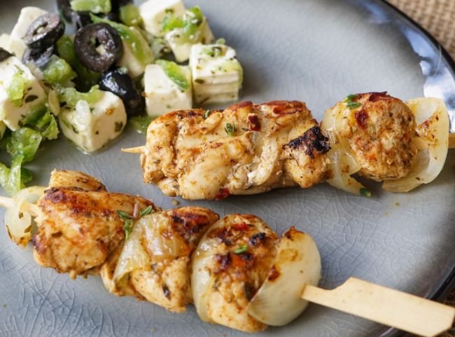Hähnchen-Gyros-Spieß