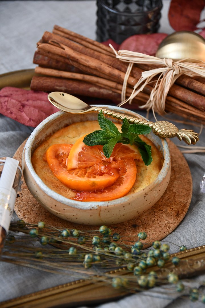 Grießauflauf mit Orangen