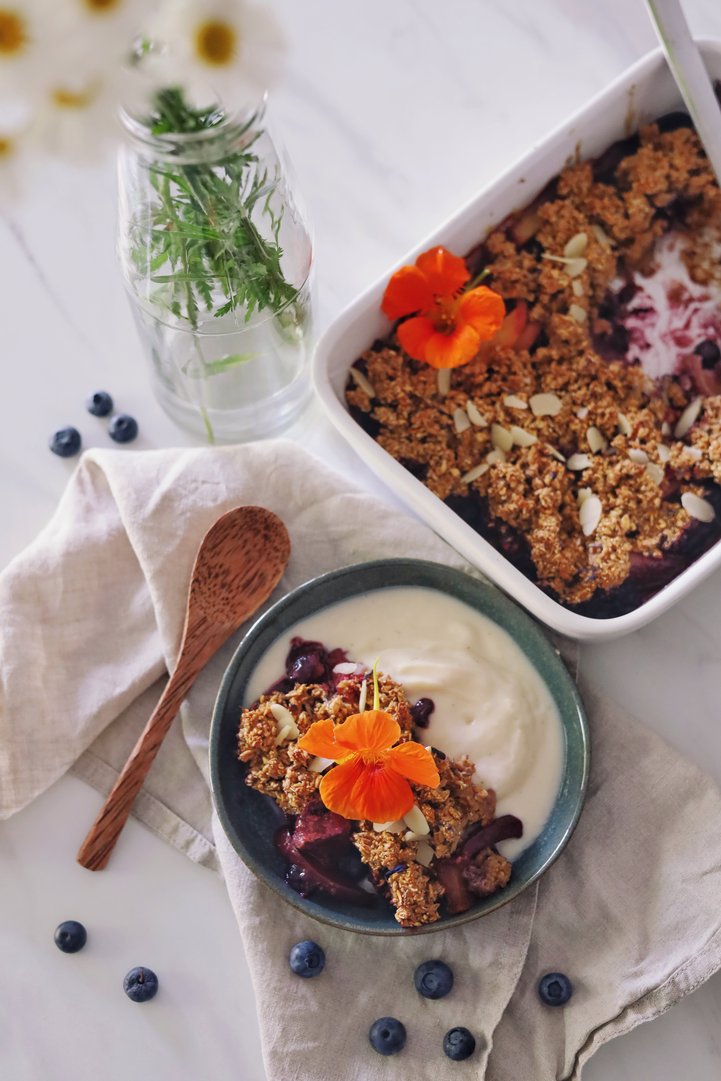 Sommerliches Beeren Crumble