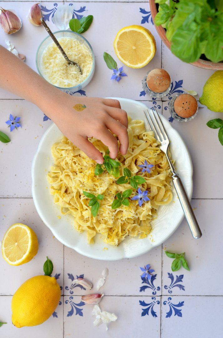 Feine Zitronenpasta